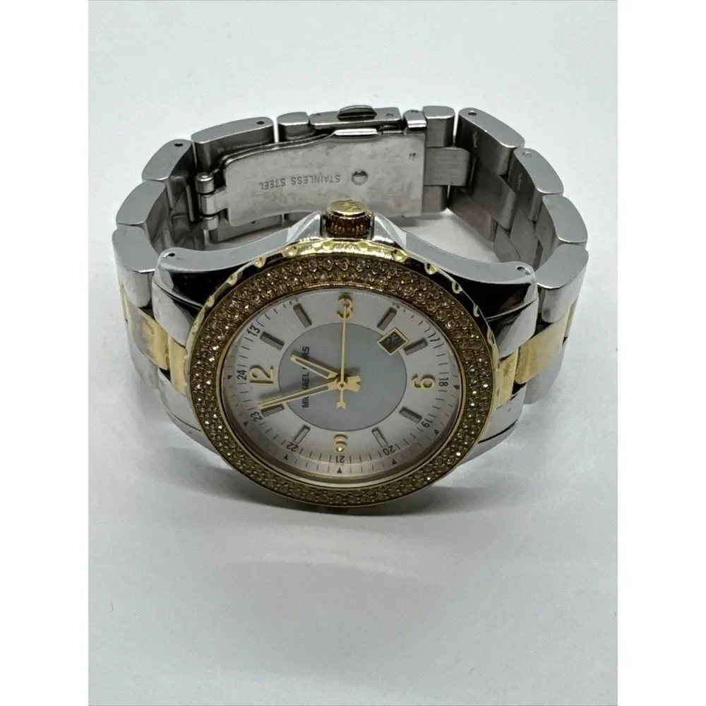 Michael Kors MK5584 Women's Two Tone Stainless Steel Analog Dial Watch JNA857